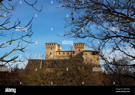 Landscape Torrechiara Castle Parma Italy Stock Photo Alamy