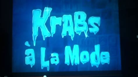 Spongebob Krabs A La Mode