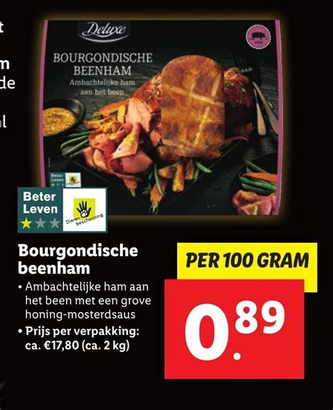 Bourgondische Beenham 100 Gram Aanbieding Bij Lidl