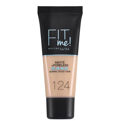 Maybelline Fit Me Matte Poreless Foundation 124 Soft Sand