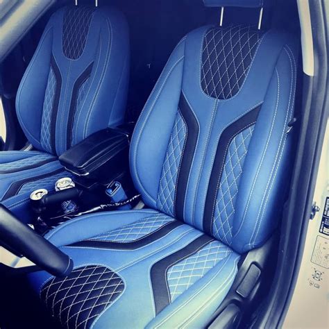 blue interior car accessories - Norman Ruby