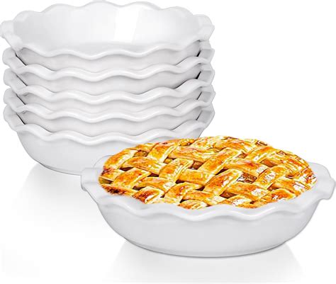 Taeochiy Ceramic Mini Pie Pans 65 Inch Individual Small