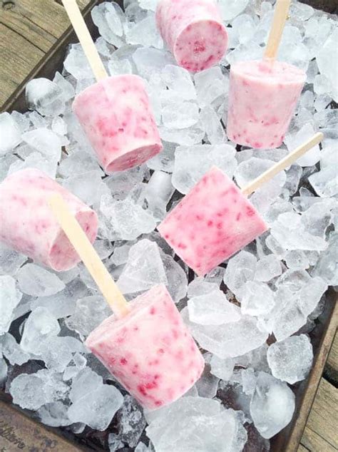 Raspberry Greek Yogurt Popsicles The Lemon Bowl®