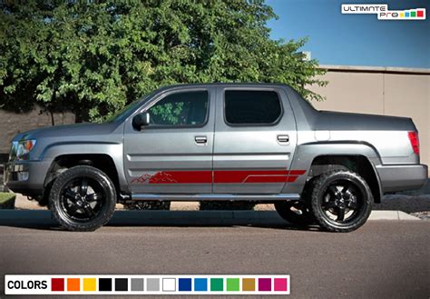 Decal Sticker Vinyl Lower Stripe Kit Compatible With Honda Ridgeline