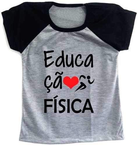 Camiseta Raglan Baby Look Mescla Educa O F Sica Elo