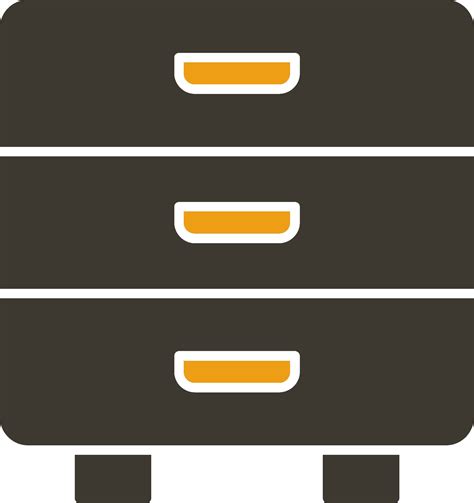 Drawer Glyph Two Colour Icon Vector Art At Vecteezy