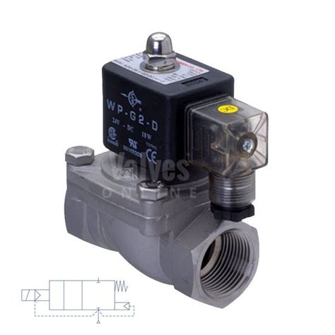 Stainless Steel Solenoid Valve Direct Acting 12 To 2 Valves Online