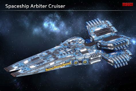 Spaceship Arbiter Cruiser 3d Space Unity Asset Store