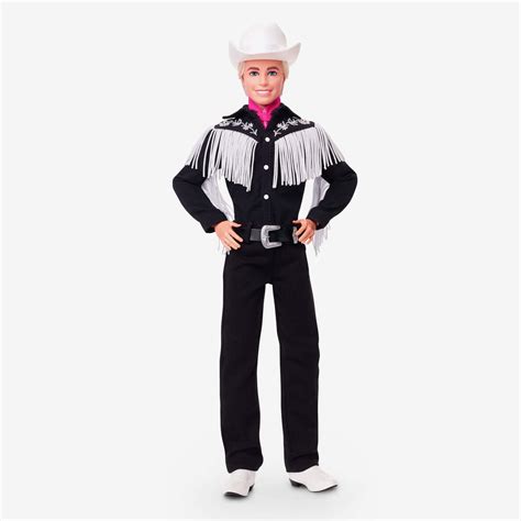 Ken Doll in Black and White Western Outfit – Barbie The Movie – Mattel ...