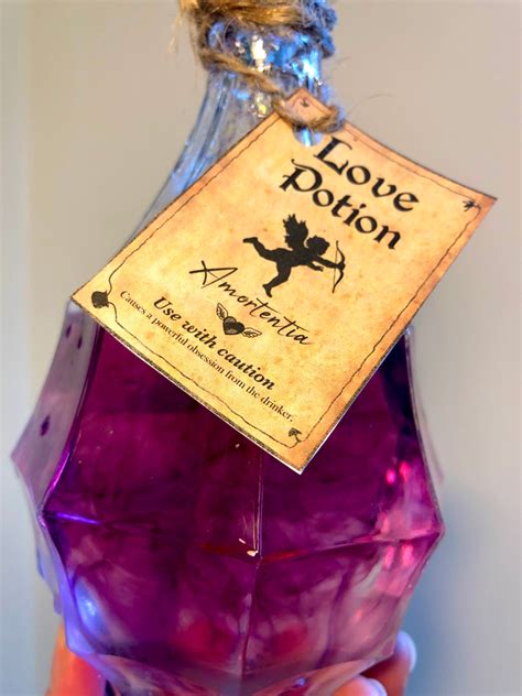 Love Potion Bottle Labels