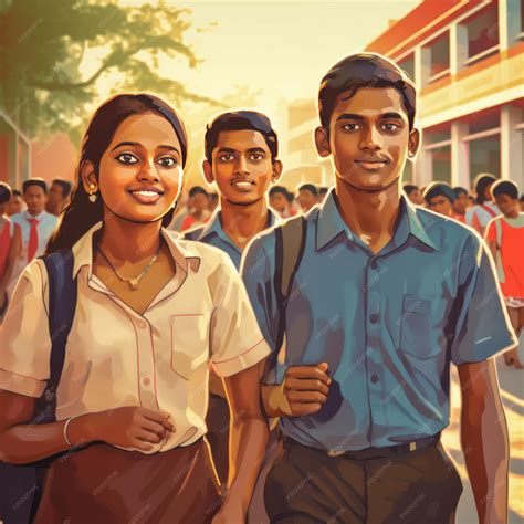 Premium Photo | Realistic image of a kerala higher secondary 2 students