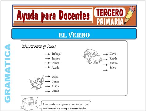 Gram Tica Para Tercero De Primaria Ayuda Para Docentes