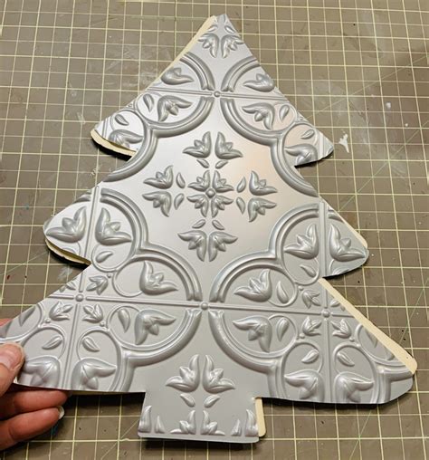 Faux Tin Ceiling Tile Diy Dollar Store Crafts Christmas Crafts