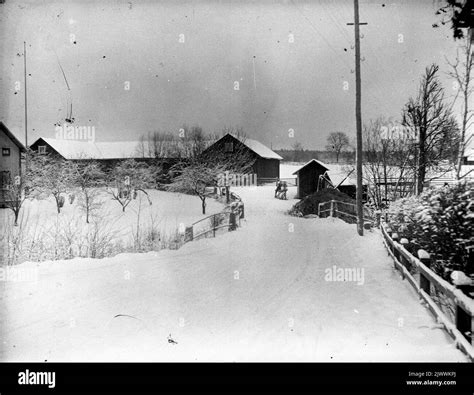 Vieux Bron Hiver Vieux Pont Et La Route Travers Le Village O Il