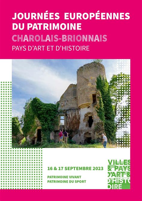 Calaméo Journées Européennes Du Patrimoine Charolais Brionnais 2023