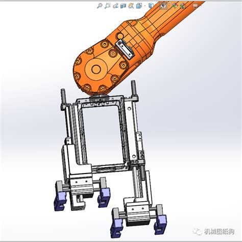 【机器人】机械手抓取 双夹爪机构 Aab机械手3d模型图纸 Solidworks设计 附stepsolidworks机器人 仿真秀干货文章