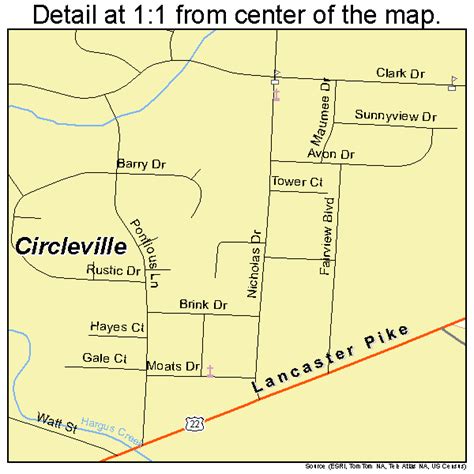 Circleville Ohio Street Map 3915070