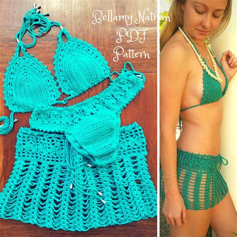 Crochet Bikini Pattern With Skirt Tigerlily Etsy