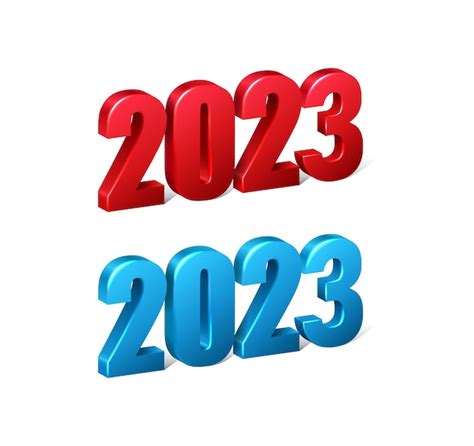 Free Vector Realistic Vector Icon Happy New Year Numbers