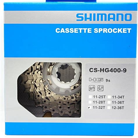 Shimano CS HG400 9 Cassette 9 Speed 11 25T 11 28T 11 32T 11 34T