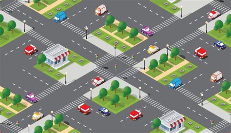 seamless city map pattern  vector art  vecteezy