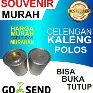 Jual Souvenir Celengan Kaleng Buka Tutup Polos Shopee Indonesia