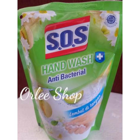 Jual SOS Sabun Cuci Tangan Liquid Handwash Anti Bacterial Refill