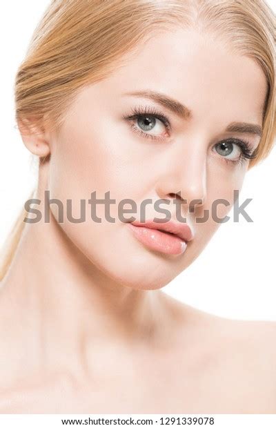 Beautiful Naked Blonde Woman Looking Camera Stock Photo Shutterstock