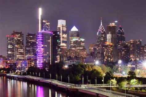 Observing the Philadelphia Skyline from South Street Bridge ...