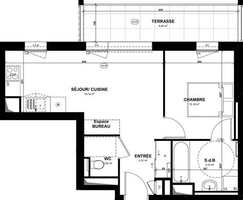 Plan Appartement T2 De 40 66 M² Neuf Résidence « Cœur Armor à Saint