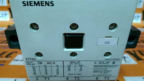 Siemens Tf Magnetic Contactor Phase V Pole Plc Dcs Servo