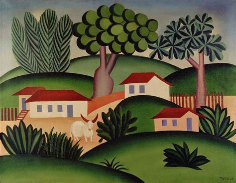 Landscape With Bull Tarsila Do Amaral Art Naive Art Modern Art