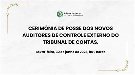 Cerimônia de Posse dos Novos Auditores de Controle Externo do TCE RO