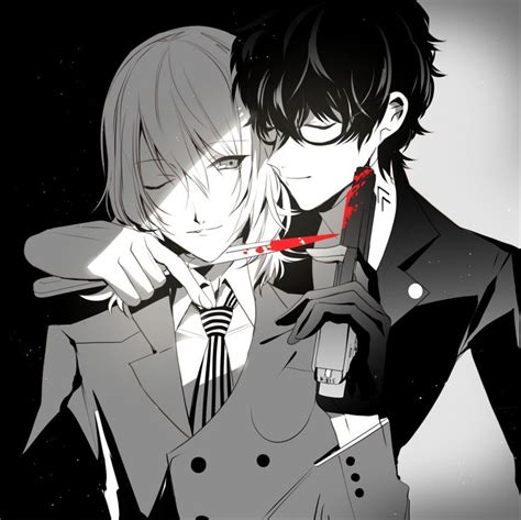 Persona Akira Kurusu Goro Akechi Persona Anime 26082 Hot Sex Picture