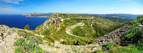 Provence Vue Panoramique De La Route Des Crêtes Reliant Cassis à La