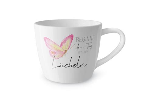 Kaffeetasse Teetasse Tasse Maxi Becher für dich la vida Beginne den