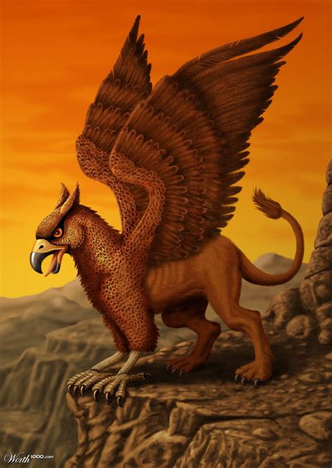 Gryphon Worth1000 Contests Mythical Creatures Mythical Animal