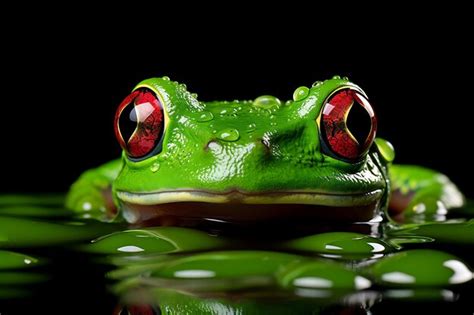 Premium Photo Photo Of Closeup Of A Frog In A Pond 4k Wallpaper