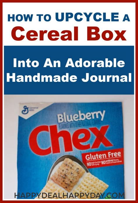 Upcycled Cereal Box Notebook In 2020 Handmade Journal Homemade