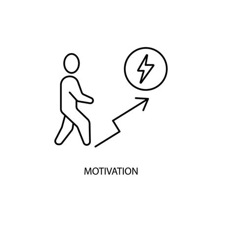 Motivation Concept Line Icon Simple Element Illustrationmotivation