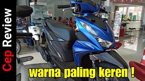 Review New Honda Beat Cbs Iss Biru Doff Youtube