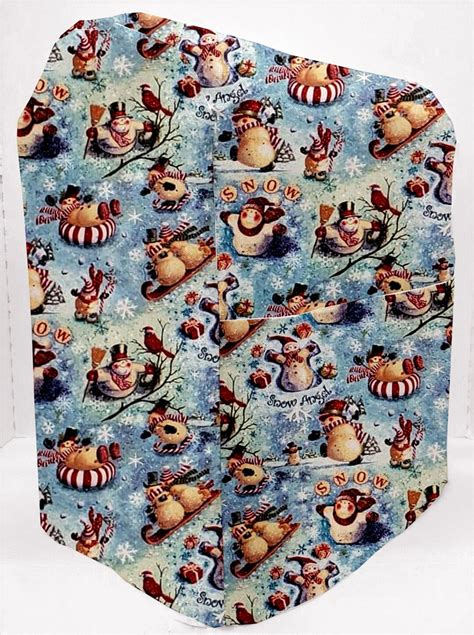 Christmas Snowman Cover Compatible With Sunbeam Heritage Series 46qt Mixmaster Etsy