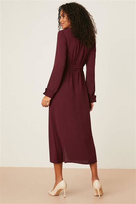 Dresses Belted Midi Shirt Dress Dorothy Perkins