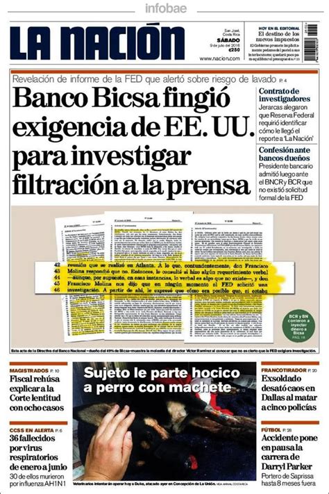 La Nación Costa Rica Sábado 9 De Julio De 2016 Infobae