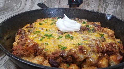 Cheesy Chili Totchos - Average Guy Gourmet