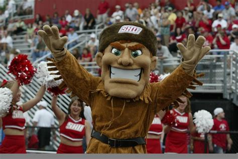 A Group Of Cheerleaders Dressed In Costume At A Football Game With The