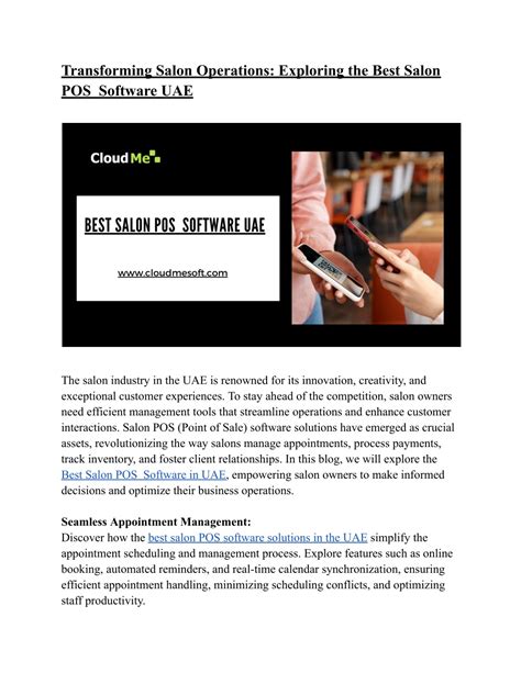 Ppt Transforming Salon Operations Exploring The Best Pos Software