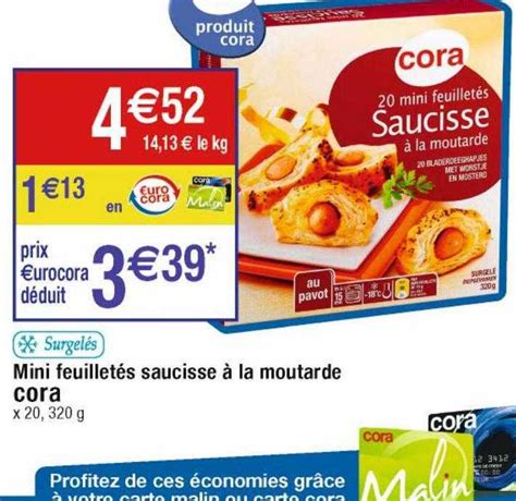 Promo Mini Feuillet S Saucisse La Moutarde Cora Chez Cora Icatalogue Fr