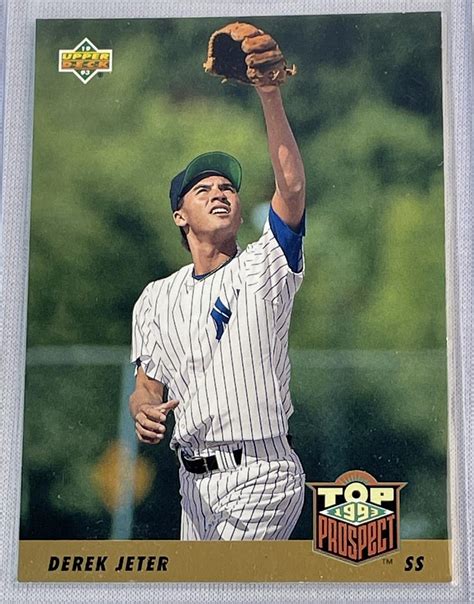 Lot 1993 Upper Deck 449 Derek Jeter Top Prospect Baseball Card