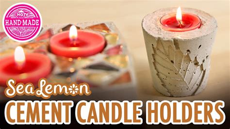 Diy Fall Cement Candle Holders With Sea Lemon Hgtv Handmade Youtube